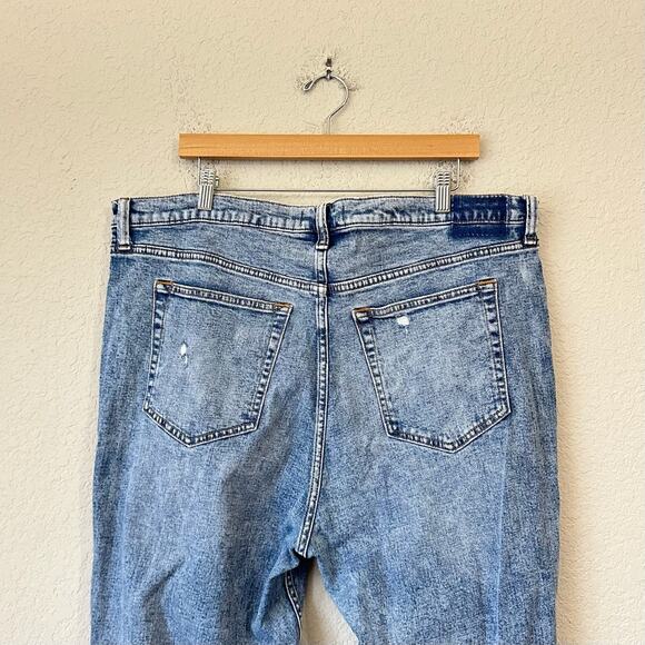 ABERCROMBIE & FITCH The Ankle Straight Jeans Blue Ultra High Rise - Picture 6 of 13